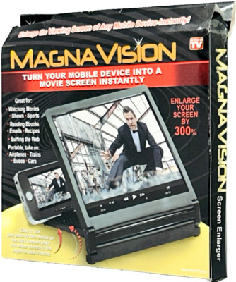Magna Vision Portable Mobile Device Phone Screen Enlarger by 300