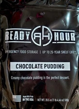 1 Ready Hour Entree/Military Meal/Survival Food /Camping: Chocolate Pudding