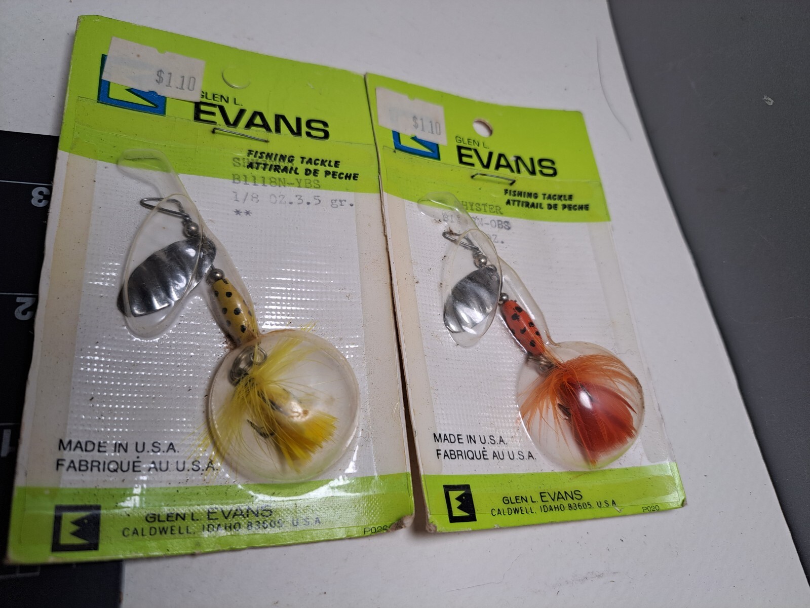 2x Vintage Glen L Evans Shyster Fishing Lure Tackle NIB eBay