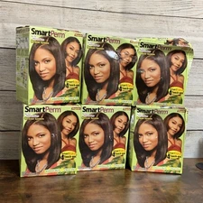 6 Boxes SmartPerm No-Lye Anti-Breakage Relaxer System Regular 4 Touchups Ea 2028