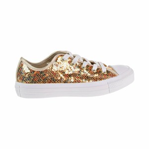 gold sequin chuck taylors