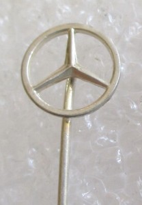 Vintage Mercedes-Benz Logo Advertising Tiny Stick Pin Stickpin Lapel/Scarf Pin