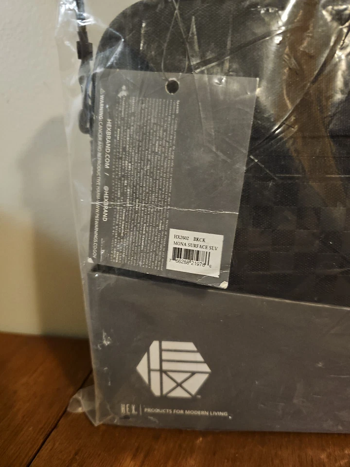 Funda HEX Mona para Microsoft Surface Go Negra - A Cuadros - NUEVA con Etiquetas Foto 3 de 4