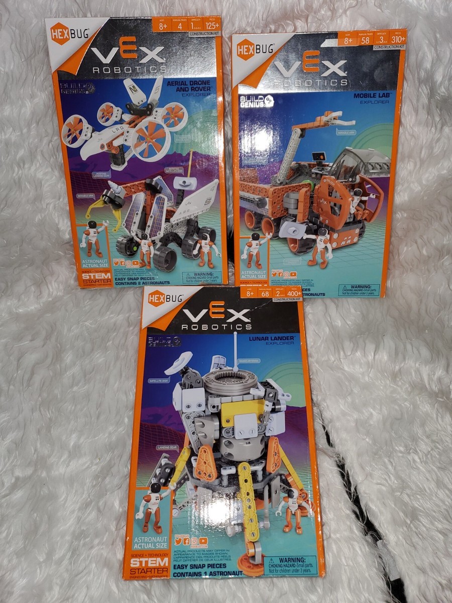Pack Bundle Robotics HEXBUG Aerial Drone Rover, Mobile Lab, Lunar  Lander