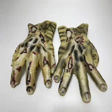 Fright Asylum 1999 Disguise Inc Glove Hands Halloween Vintage Zombie Costume