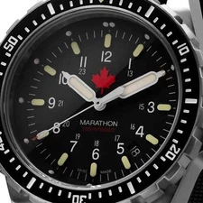 Jumbo Search Rescue (JSAR) Maple Marathon Military Dive Watch: New w/ warranty!