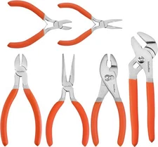 ValueMax 6-Piece Pliers Set, Includes 6 Inch& 4-3/4 Inch Long Nose Pliers NEW
