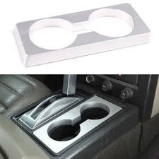 Aluminum Center Console Billet Cup Holder Insert Trim Kit For Hummer H2 2003-07