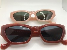 Rectangle Sunglasses 2 Pack Brown/pink