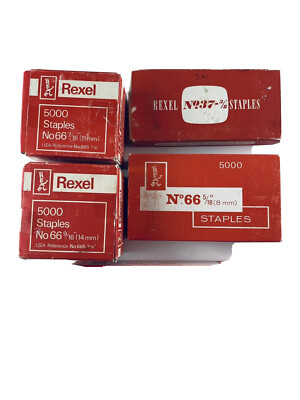 Tackerklammern REXEL Posten Bürobedarf 5000 STAPLES 4 Packungen Verschied. Größe