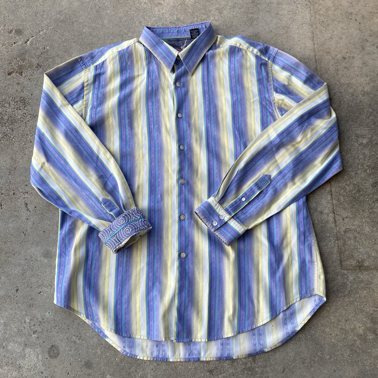 Robert Graham Button Down Shirt Collared Cotton S… - image 1