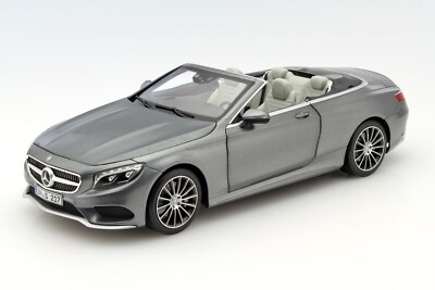 2015 MERCEDES-BENZ S-CLASS CABRIOLET GRAY 1:18 OPENING BODY PARTS