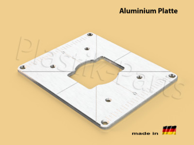 ALU Befestigungsplatte Einlegeplatte Frästisch SiLVERLiNE 1020W 329863 Oberfräse