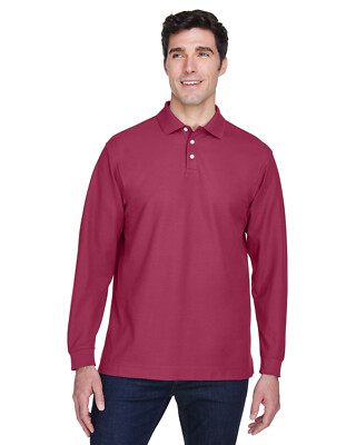 Devon Jones Men's Pima Pique Long-Sleeves Wholesale Polo
