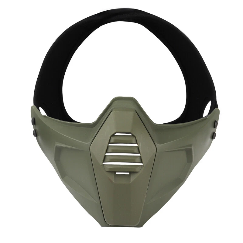 IDOGEAR Tactical Half Face Mask For OC Style Helmet Rail Airsoft Mask Paintball