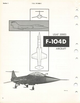 F-104D Starfighter 1960 Flight Manual Air Force Manual Pilot's