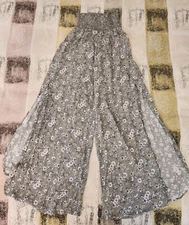 American Original Rewash Pant Wide Leg High Slits Size XS