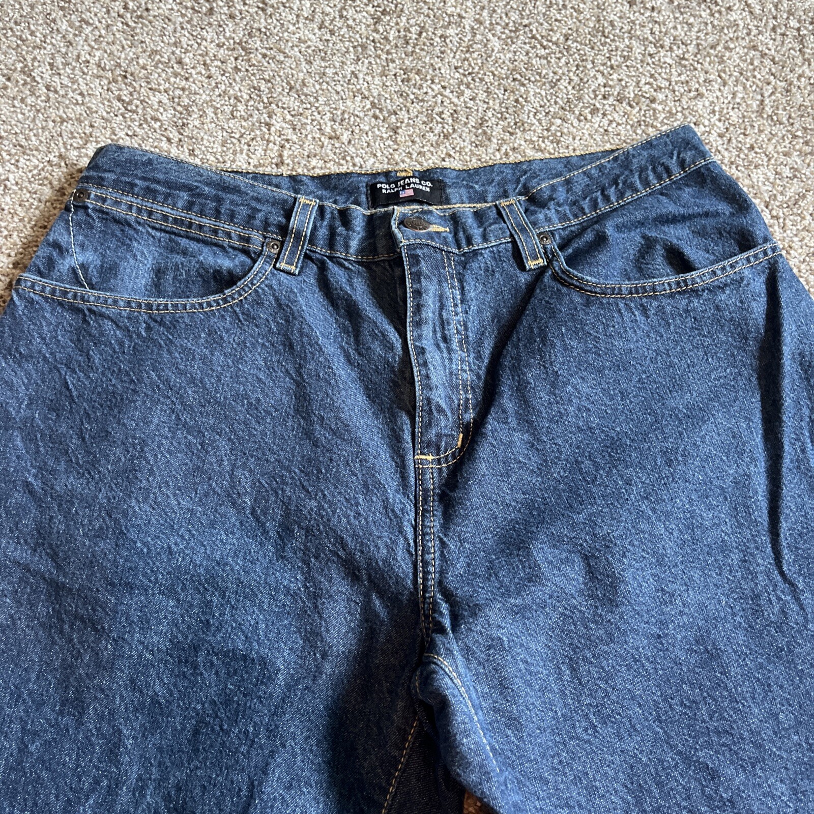 Polo Ralph Lauren Jeans Youth Boys 20H (32 X 28.5) Straight Leg Dark Wash - View 2