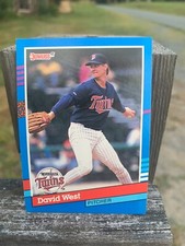 1991 Donruss Baseball Card Minnesota Twins David West