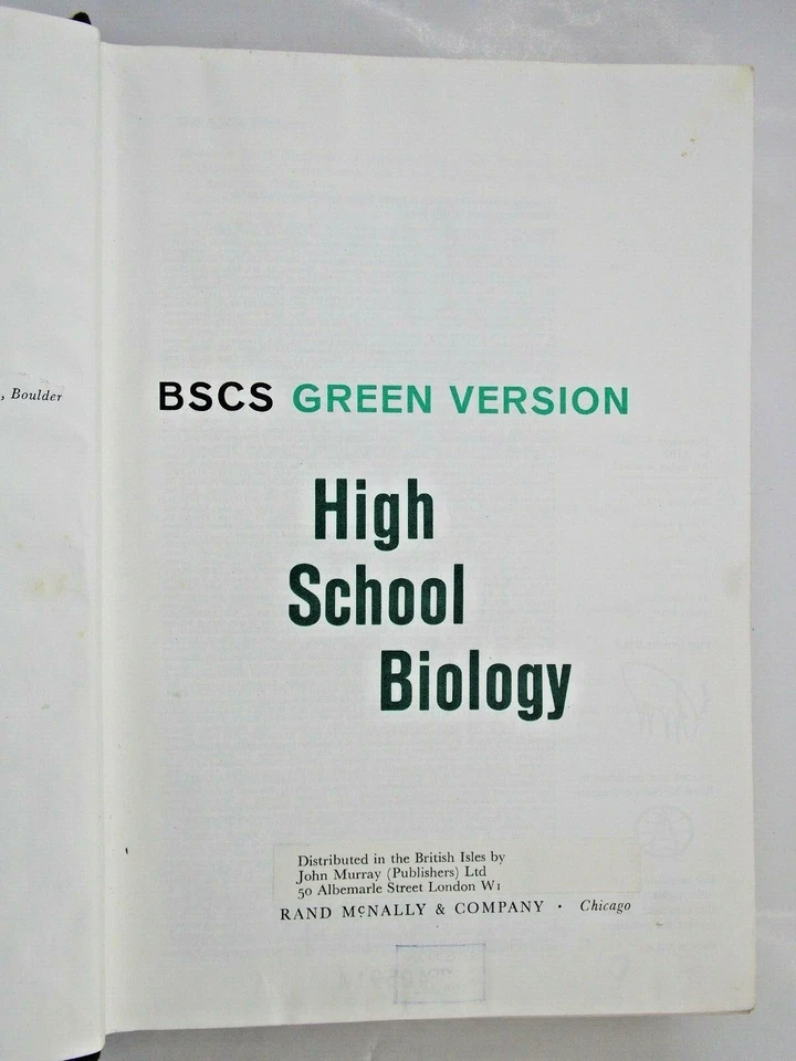 High School Biology BSCS Green Version 1963 Rand McNally & Co hardback - Image 3 of 4