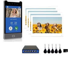 1-32 Unit Apartment Video Intercom System with Face Recognition, Access Control