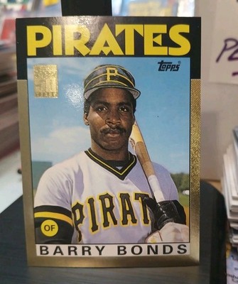 2001 Topps Traded 1986 BARRY BONDS 11T GOLD /2001 MLB Pittsburg Pirates
