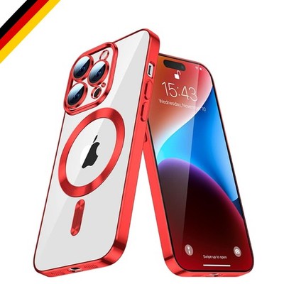 Klare Silikonhülle mit MagSafe für iPhone 8 Plus/7 Plus Glitzer Kameraschutz