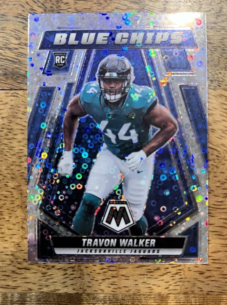 2022 Panini Mosaic - Blue Chips Travon Walker #BC-15 No Huddle Silver Prizm (RC)