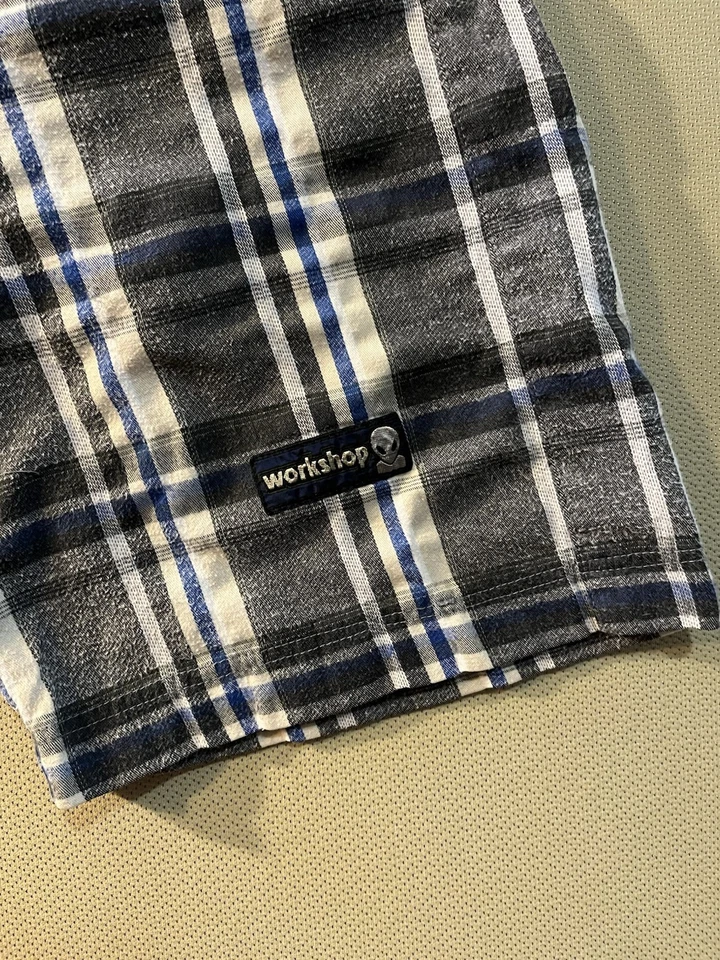 Pantalones Cortos A Cuadros Vintage Alien Workshop Skate Sueltos Monopatín Talla Mediana/Grande Foto 2 de 4