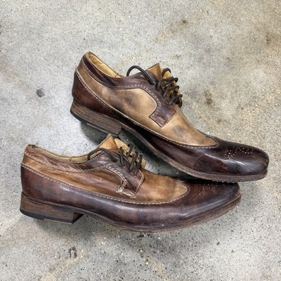 Bed Stu Bench Made Cobbler Series Dress Lace Up Shoe Leather Mens Size 12