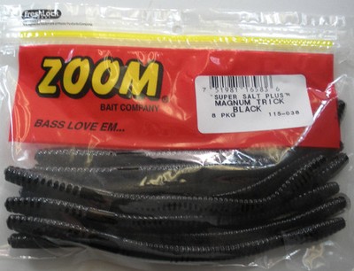 Zoom 115-038 7'' Mag Trick Worm Schwarz 8CT