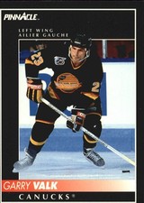 1992-93 Pinnacle French #181 Garry Valk - HKY