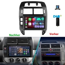 DAB+ Für VW Polo 9N 2001-2009 CarPlay 4+64G Navi Autoradio GPS RDS FM Android 15