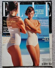 French Elle Aug.1997 Cover Tatiana Zavialova By Hans Feurer