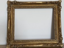 Cadre Ancien/cadre Doré/old Frame Antique/bois Sculpté Style Louis XIV/54x46cm