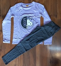 Damen Schlafanzug Gr. S Peanuts Snoopy Pyjama Set lang Nachtwäsche