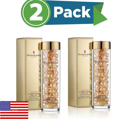 2 Pack Elizabeth Arden Advanced Ceramide Daily Youth Restoring Serum 90 Capsule