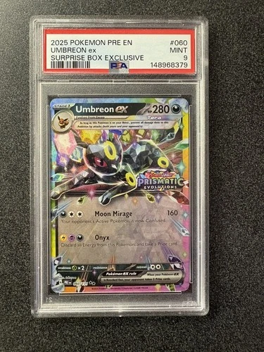 2025 Pokemon Prismatic Evolutions Umbreon ex Promos #060/131 PSA 9