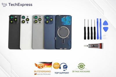 iPhone 15 Pro OEM Rückseite Glas Backcover Deckel Backglass Vormontiert
