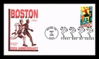 DR JIM STAMPS US COVER BOSTON MARATHON 100TH ANNIVERSARY FDC ARTMASTER