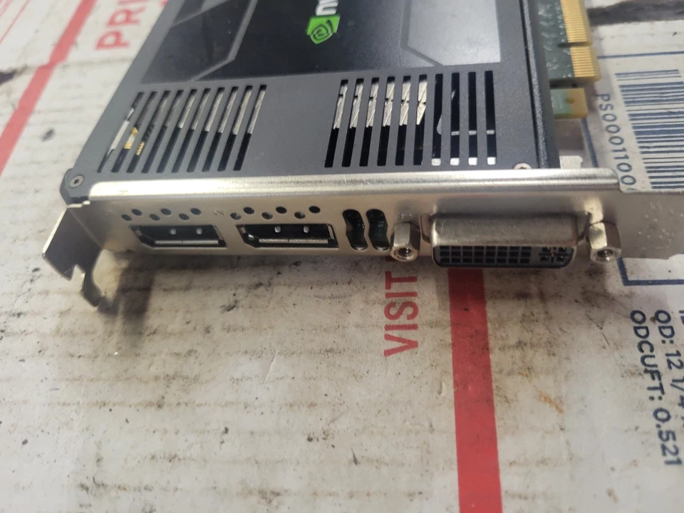 IBM nVidia Quadro K4000 GPU 3GB GDDR5 PCIe x16  2.0 x16 Video Card 03T8312 - Image 2 of 4