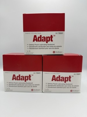 Hollister Adapt 78501 Ostomy Pouch Lubricating Deodorant 50 Ct/box (Lot Of 3)