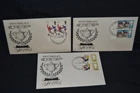 GB first day covers 1966 World Cup set of 3 all with pairs & Birmingham cancel