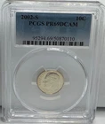 2002-S Roosevelt Proof Dime **PCGS PR69 DCAM**