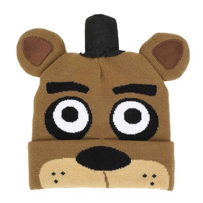 Bioworld   FNAF  Five Nights at Freddy's   FREDDY Cuffed Beanie Hat   Ships Free