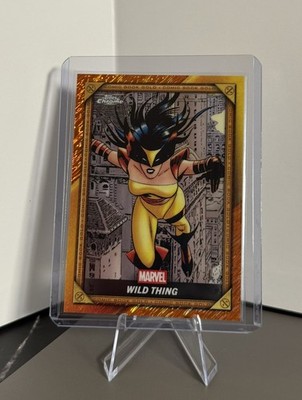 Wild Thing /25 SP! 2025 Topps Chrome Deadpool Comic Book Gold