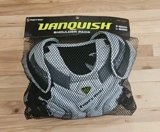 Harrow Vanquish Lacrosse Shoulder Pads White/Black - Large/XLarge