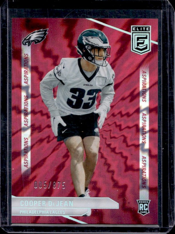 2024 Panini Donruss Elite Cooper DeJean RC Aspirations Shimmer #/875 Eagles