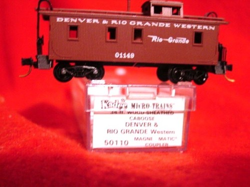 Caboose de madera KD 50110-3 DENVER & RIO GRANDE WESTERN 34' #01149 NUEVO A ESCALA | Zustand: New