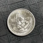 1974 ALASKA MINT TRANS-ALASKAN "CONNECTING PIPE" 1 OZ SILVER COIN